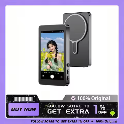 Selfie Monitor Screen Rear Portable Selfie Monitor Vlog Screen Magnetic Vlog Phone Rear Camera For S