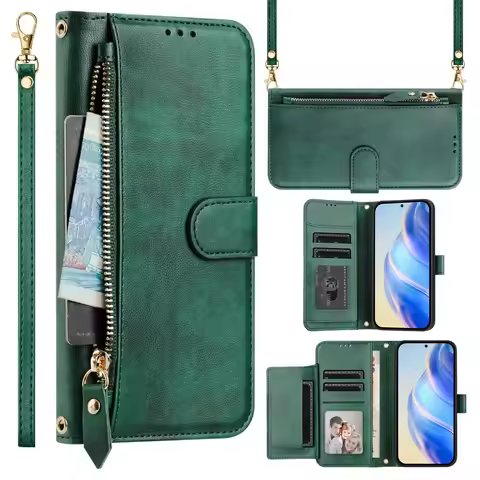 Flip Case For Oneplus 15 5G Zipper Leather Wallet Coque for OnePlus 15R Luxury Cover One Plus 13R 13