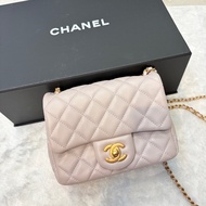 Chanel CF金球調節鏈 芯片款 方胖 灰粉色 粉紫色