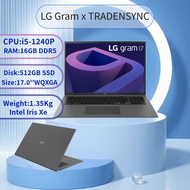 LG Gram 17Z90Q | 17 inch &amp; 1.3Kg light weight laptop | i5-1240P/16GB DDR5 RAM / 512GB SSD | 72Wh (24.5 hours^) | 2YR