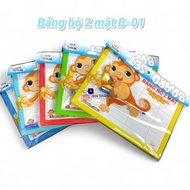 [B01] 2-Sided Board Set / Student Board / Student Board / Win Q Qui Luc Brush Pen Writing Board B-01