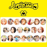 KPOP Hearts2Hearts 2nd Mini Lemon Tang Tinplate Badge Mirror Keychain Kpop Fan Merch