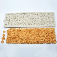 Edible Wedding Floral Flower lace Cake Silicone Embossing Mat Texture Fondant Impression lace mat De