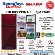 KULKAS SHARP SJ-195MD LEMARI ES 2 PINTU 172 LITERS (CILEGON SERANG)