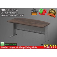 Office Table - Executive Table with Metal Leg - 1800W x 900/700D x 750H