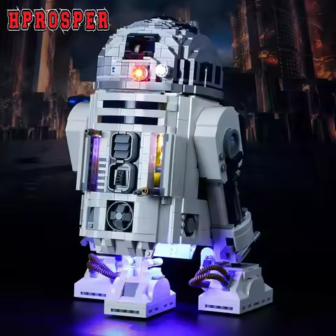 Hprosper 5V LED Light For Star Wars: R2-D2 75308 Decorative Lamp With Battery Box (Not Include Lego 
