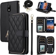 Furiet Argyle Wallet Case for Cricket Vision 3/Debut/AT&T Calypso 1 2 with Wrist Strap Shoulder Stra