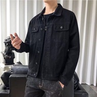 Denim Jackets Black 3 spring autumn Korean version trendy and handsome for men's casual denim jacket jiahuiqi