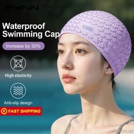 FYNN Swimming Cap Woman 2025 New Plus Size Adult Man Silicone Waterproof Pool Swim Hat Gear