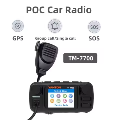 POC Car Radio SIM Card Long Range Mobile Radio Vehicle 5000km Two Way Radio YANTON TM-7700