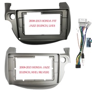 2 Din Car Fascia Panel Dash Mount Installation Double Din DVD Frame for Honda Fit Jazz  2008 - 2013