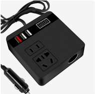 【Be worth】 1pc Mini Car Inverter Adapter Usb Car Inverter 150w 12v/24v To 110v/220v Power Inverter A