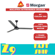 Morgan Ceiling Fan (60 Inch/80W) 3-Blades 5-Speeds Control Regulator Ceiling Fan MFC-EURUS 360BK