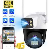 4K 8MP 4G IP Camera Dl Lens Outdoor Waterproof 360° Human Detect Video Surveillance CCTV Security Pr