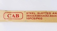 Siku Lubang Besi Siku Lubang 36x36mm Per Dus Isi 10 Batang