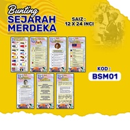 SET POSTER SEJARAH MERDEKA (BANNER)