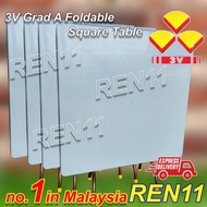 3V 3X3 Foldable Table / 3-Feet Square Foldable Plastic Table - Grad A Original with Logo (not 2B)