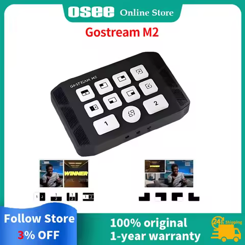 OSEE Gostream M2 HDMI Capture Card Switcher with USB 3.0 Dual Bit 4K Dual Screen 3.5mm Audio Input