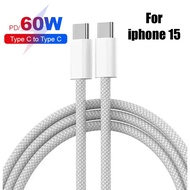 Type C Data Cable 60W USB C to C Fast Charging Cable For iPhone 15