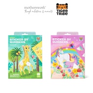 Tiger Tribe Sticker By Numbers (Ages 4-7 years old) - Kids Game/ Sticker
