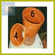 ◎ ∳ ◮ CCS PVC Pipe Reducer 6"X3"/6X4"/Tee Reducer 6"X4"/Wye Reducer 6"X4" Orange