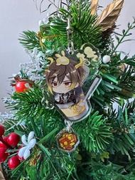 🎄就到聖誕🎄 原神 Genshin Impact 鍾離 Zhongli 摩拉克斯 Morax 璃月 Liyue 岩元素 Geo 罐罐系列 雙面掛飾 鎖匙扣 #掛件 #周邊 #精品