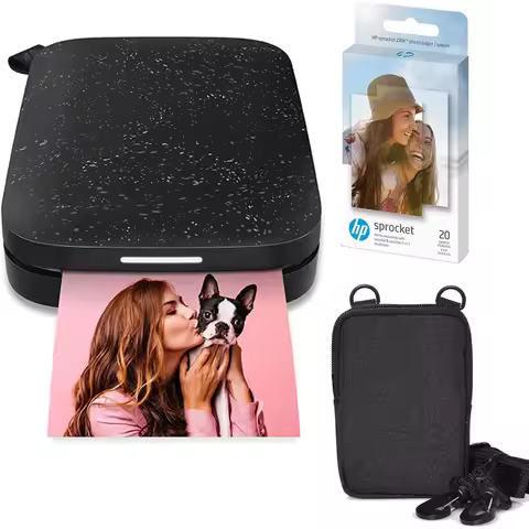 HP Sprocket Portable 2x3" Instant Photo Printer and Zink Paper Bundle