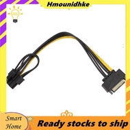 15Pin  Male to 8Pin(6+2) PCI-E Power Supply Cable  Cable 15-Pin to 8 Pin Cable 18AWG Wire for Graphi