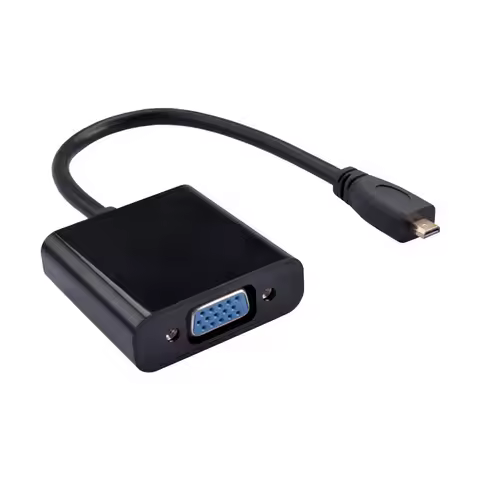 Male Micro HDMI to Female VGA Adapter Active Micro HDMI to VGA Video cable Converter for Laptop Proj