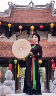 Áo tứ thân quan họ nữ Kinh Bắc cao cấp the 2 lớp vải xịn Trang phục biểu diễn nữ hát quan họ đầy đủ