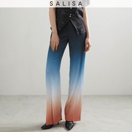 SALISA - PANTS PF23 Ombre Print High Waist กางเกงขายาว