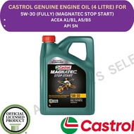 CASTROL GENUINE FULLY AND SEMI SYNTHETIC ENGINE OIL- 5W40 5W30 10W60 (MAGNETIC EDGE ULTRA CLEAN STOP