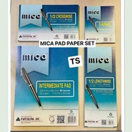 Mica/Easy WRITE PAD PAPER SET Intermediate Pad, 1/2 Crosswise, Lengthwise, 1/4 Pad