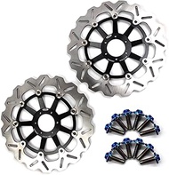 Arashi Front Brake Discs Rotors + Mounting Bolts Screws for Honda CB400 FOUR 1997-2000 / CB400 VTEC 