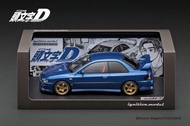 絕版 限定發光版 Ignition model 1/18 頭文字D 藤原文太 速霸陸 INITIAL D SUBARU Impreza WRX type R STi Version V (GC8) B