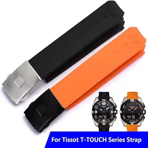 Silicone Strap For Tissot 1853 Tengzhi T-Touch original T013 rubber watch band T047T081T33 Men's Bra