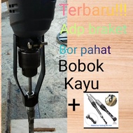 Adaptor dan adaptor plat adp braket dengan mata bor pahat bobok kayu mortiser 10 mm