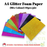 A4 Glitter Form Sheet - Mix Colour 10pcs/pkt