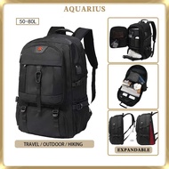 Expandable Men Travel Backpack 50/80L Waterproof Hiking Backpack Large Capacity Outdoor Sports Bag