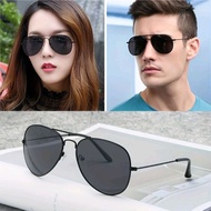 BLACK STYLE AVIATOR PILOT SUNGLASSES FOR MEN Wanita Sunglasses UV Protection Aviator Sunglasses