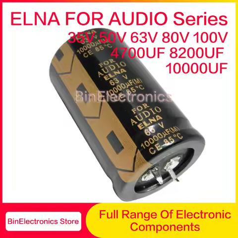 2Pcs/Lot ELNA FOR AUDIO Series 35V 50V 63V 80V 100V 4700UF 8200UF 10000UF Hi-Fi Filter Electrolytic 