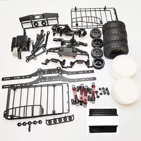 WPL C54 C54-1 Front Axle Tires Linkage Ball Head Frame Shock Absorber Luggage Rack 260 Wave Box Chas