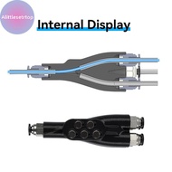 Alittlesetrtop For Bambu Lab AMS Connector 4-in-1 PTFE Adapter Pipe Expansion Port 4 Feeding Multi-c