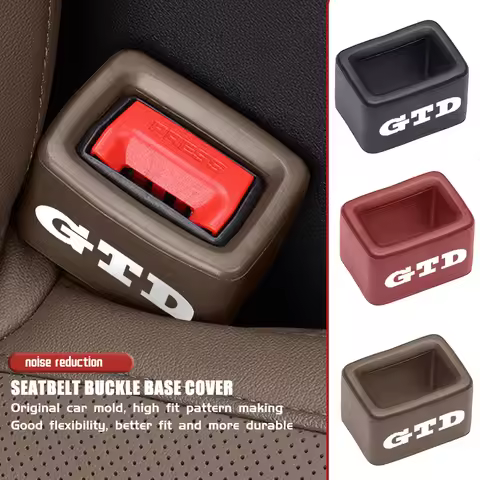 Car Seatbelt Guard Seat Belt Buckle Protective Cover Slot Bracket For Volkswagen GTD GOLF 6 VI MK4 M