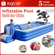 🔥Ready Stock🔥Inflatable Swimming Pool Kids Pool Baby Pool For Kids & Family Kolam Renang Budak Kolam