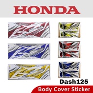 HONDA Dash125 Body Cover Set Coverset Stripe Strike Sticker Dash125 - Respol Red Yellow Blue