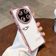 Honor X9C X9B 5G Casing Honor X9C Smart Casing Smiley Soft Shell Transparent Electroplating Thickene