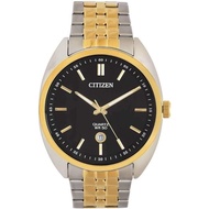 Citizen Quartz Black Dial Two-Tone Men's Watch BI5094-59E