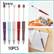 [fixory] 10Pcs Beadable Pen DIY Bead Ballpoint Pen for School DIY Pen Graduation