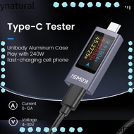 YNATURAL Power Meter Tester, Type-C KWS-2303C Current and Voltage Monitor,  Battery Capacity PD DC 4